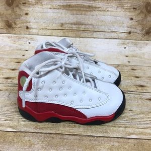 Nike Air Jordan 13 Retro Red White Toddler Size 7C